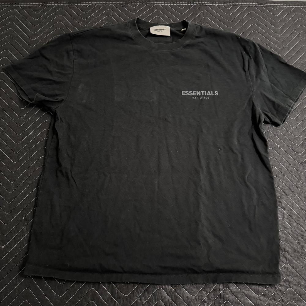 Essentials Fear of God Mens T-Shirt Size Medium Oversized Short Sleeve Black
